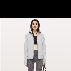 Gray scuba hoodie